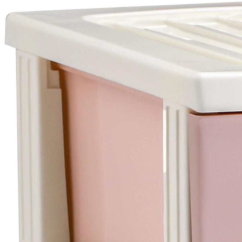 eco-friendly PP plastic KD knock down clothing drawer storage cabinets