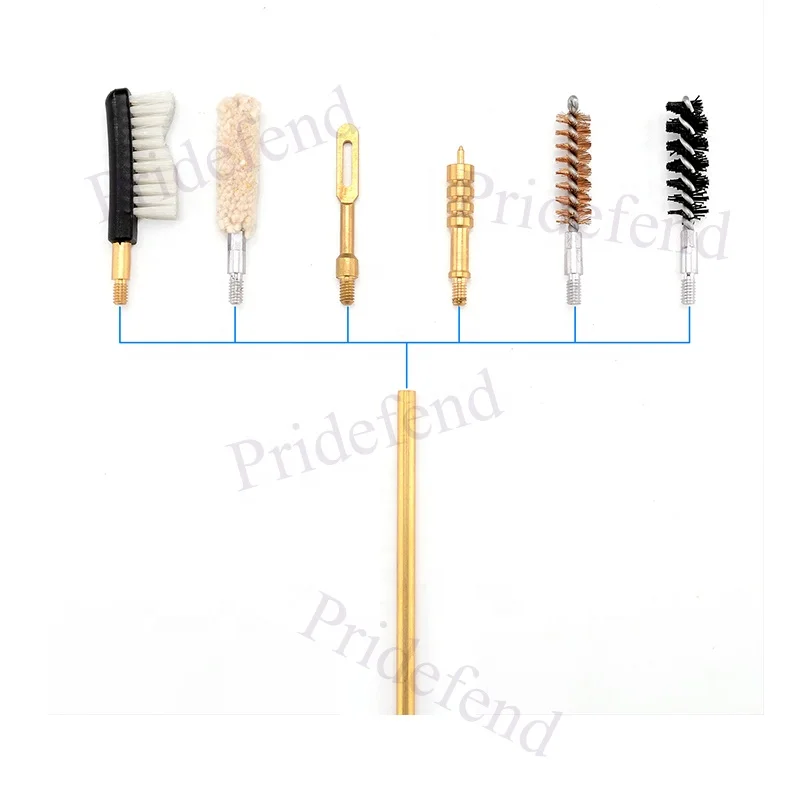 .357 Caliber 9mm Bore Brush and Jag Cleaning Kit