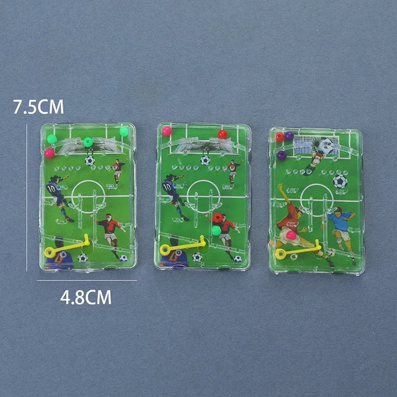 New Cheap Children Play Maze Plastic Handheld Mini Football Word Cup Pinball Games Pinball Board Game