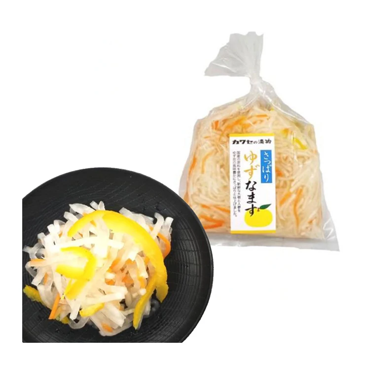 Japanese popular crisp seasonal vegetables radish pickled products