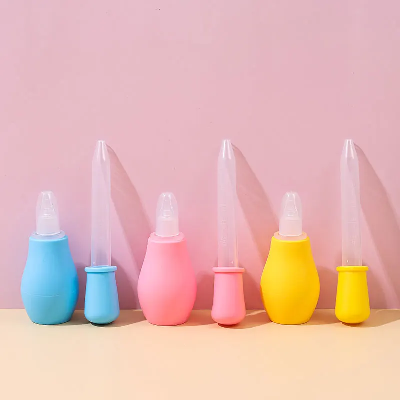 BPA free kids hygiene set manual baby nasal aspirator medicine drop baby care kit