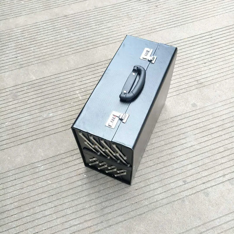 Newest Black Leather Sunglasses Password Case  80 Pairs Eyewear Glasses Display Suitcase