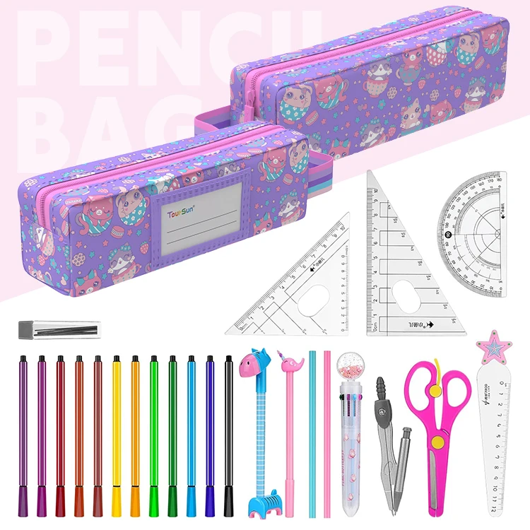 Custom Cartoon Pen Bag Stationery Cute Pencil Case Pen Pouch 3d Eva For School Girl Boy