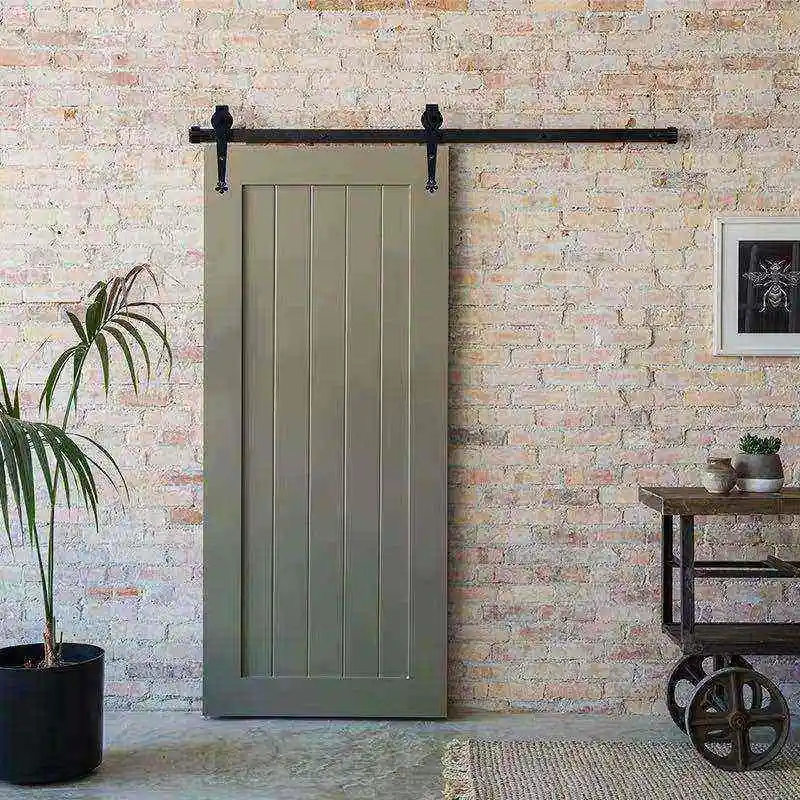 Lyroe China Manufactured Wood Barn Door Soundproof Interior Sliding Door
