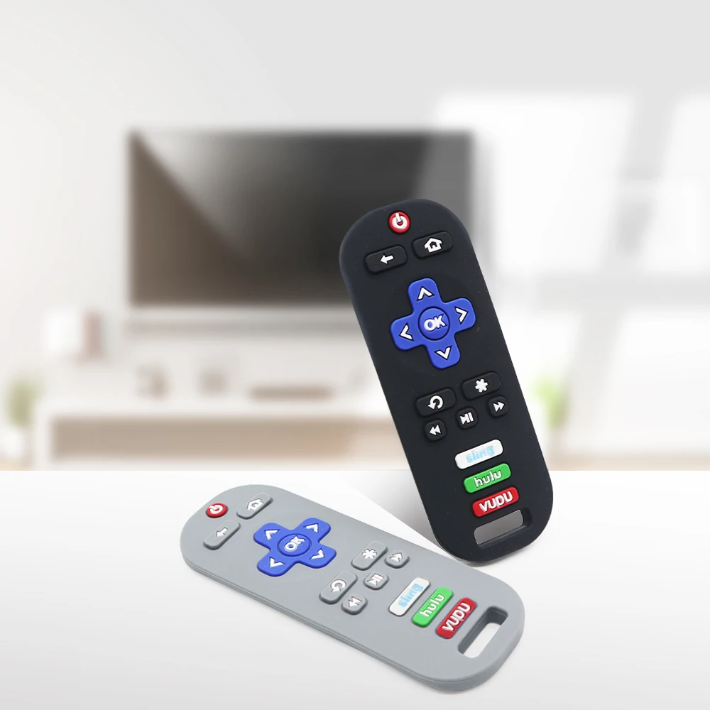 New Hot Wholesale Bpa Free Kids Sensory Tv Remote Control Teether Teething Toys For Babies