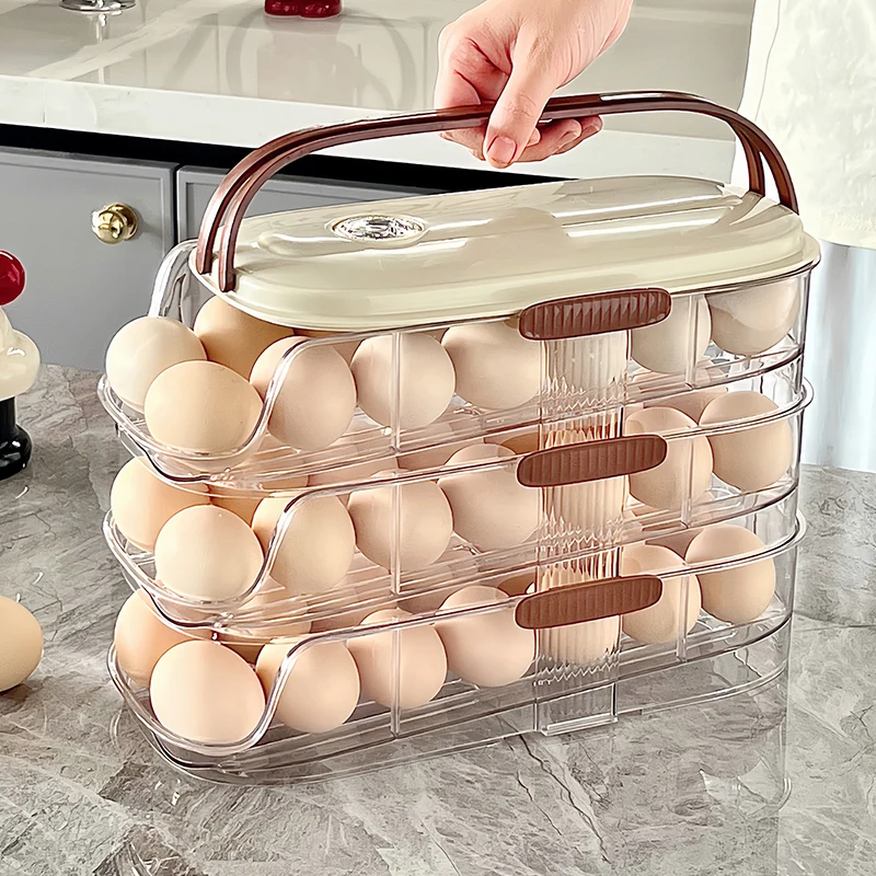 3-layer portable plastic s holder  container  Self-rolling  holder for kitchen