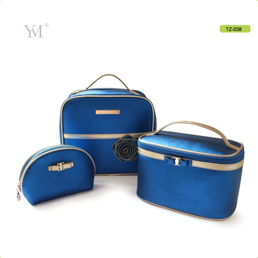 Новый дизайн корейский стиль оптовая продажа Рекламная блестящая кожа ПВХ Горячая популярная косметичка