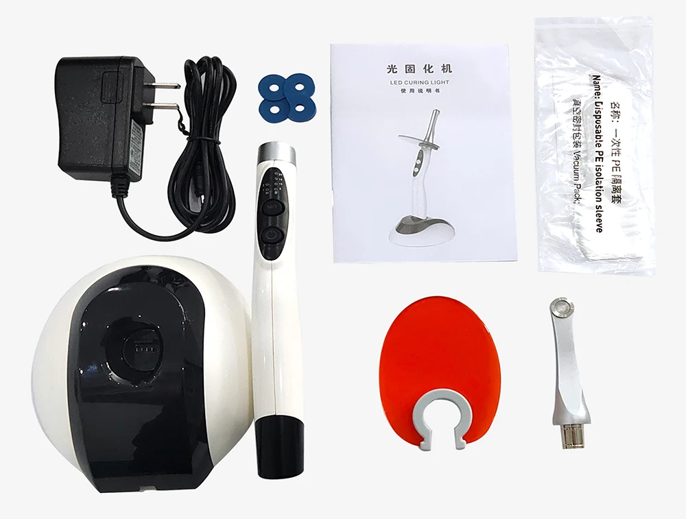 Blue Cordless LED Cure Lamp Wireless Curing Light Dental Curing Machine Can Adjustable Working Time Dental Equipment