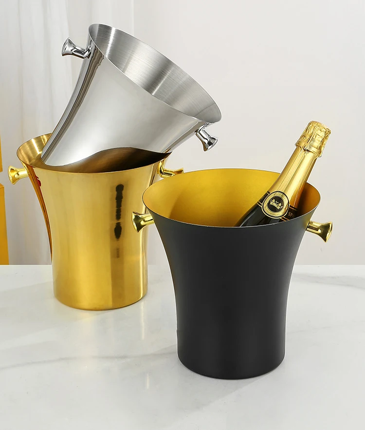 Роскошный бар ведро для льда держатель Ktv отель Вертикальная полка из нержавеющей стали ведра ванны напитков