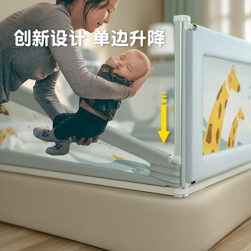 Direct Factory Sale High Quality Foldable Iron Bed Rail Customizable Options Safety Guard for Babies