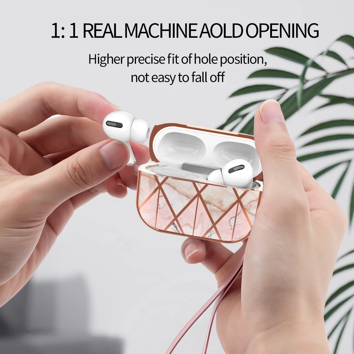 Оптовая продажа дизайнерский защитный Стильный силиконовый чехол IMD Для Airpods 1 2 Pro мраморные Чехлы