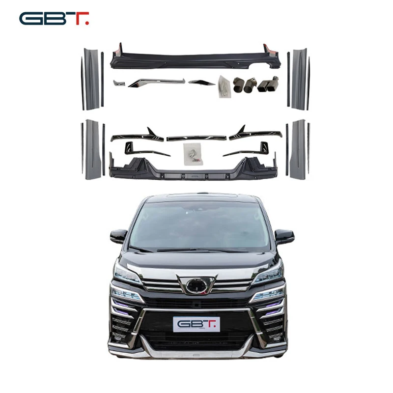 Пластиковые запчасти GBT для Vellfire 2019/Vellfire серии 30, запчасти для модернизации фар, набор бамперов для автомобиля, обновление губ до модельки
