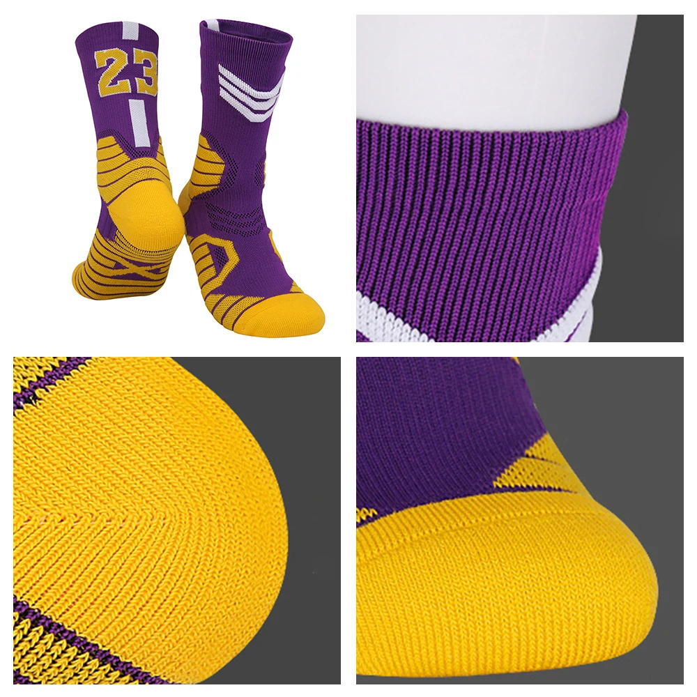 Top quality wholesale athletic crew breathable basketball team socks sport cotton socks for men