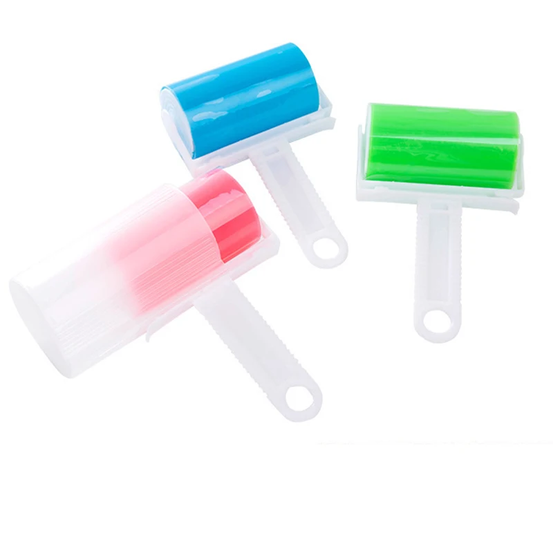Topwill Extra Sticky Washable Reusable Cleaner Rolling Dust Cleaning Silicone Lint roller For Pet Clothing