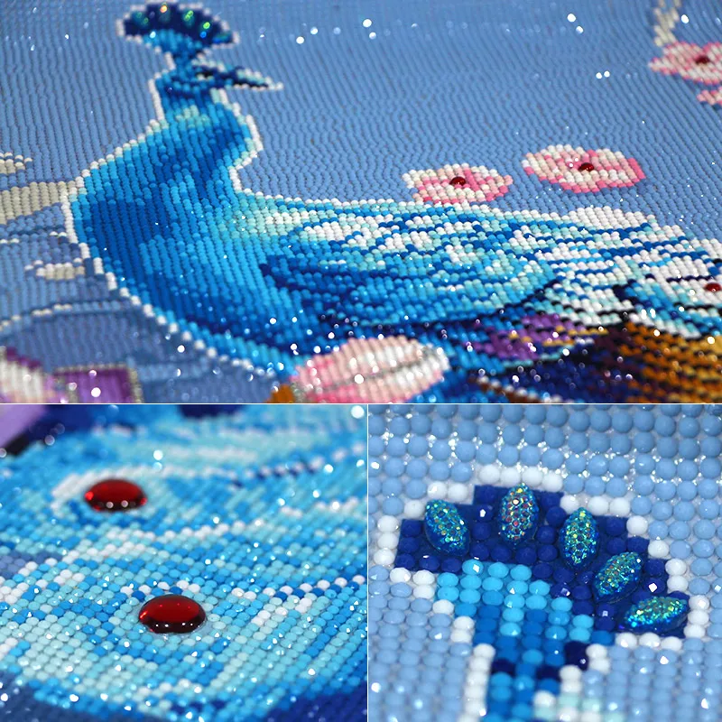 New Design Pop Diamond Painting Kit Art Home Decoration Peacock Full Round Drills Diamond Painting