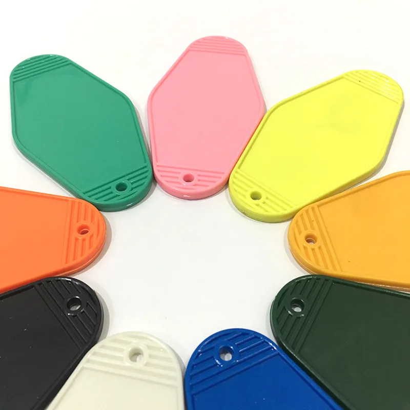 Wholesale Blank PlasticTag Baggage Tag Number Abs Hotel Hotel Tag Diamond Tag Keychain