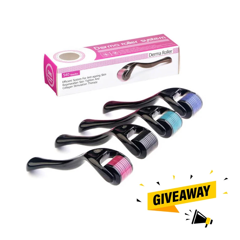 2023 New Arrivals Private Label Titanium 540 Needles Wrinkle Remover Face Massage Derma Roller