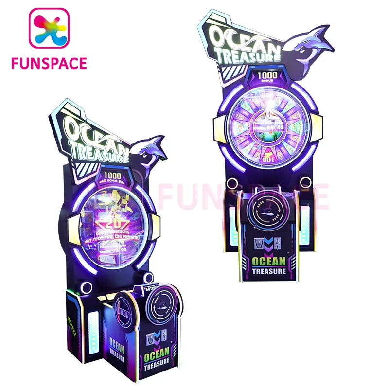 Funspace coin operated arcade ticket turntable redemption game machine for game center