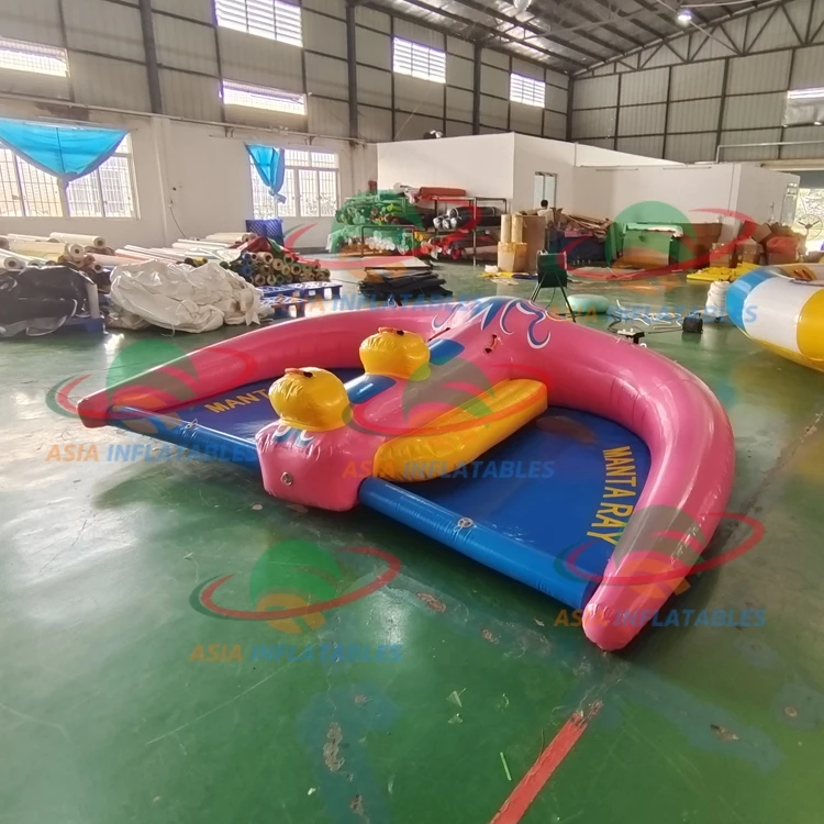 Exciting Safe Towable Water Sports Inflatable Water Manta Ray Ride On Toys For Sale