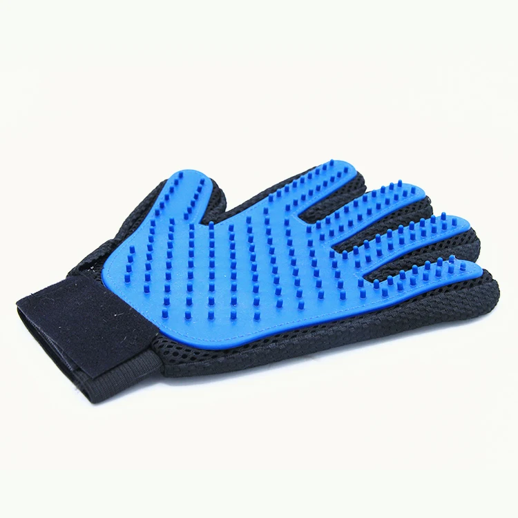 Wholesale Pet Supply Pet Hair Remover Glove Soft Silicone Cat Dog Bath Massage Glove Pet Grooming Glove