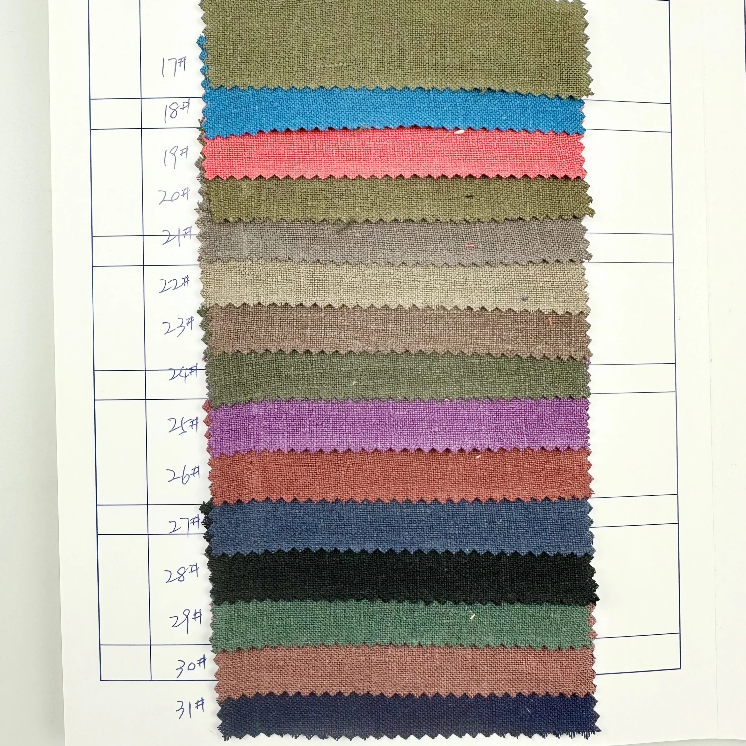 100% plain dyed linen fabric 100% linen fabric hemp fabric for man women garment