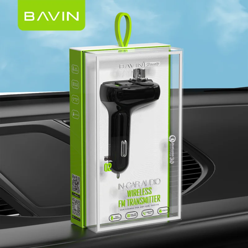 Бавин BM-02 автомобильный fm-передатчик Bluetooth аудио приемник BT адаптер 5 0 Dual USB QC3.0 быстрое зарядное устройство автомобиля MP3 плеер