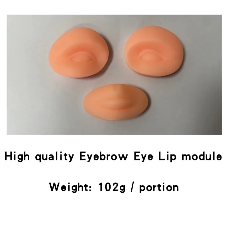 Wholesale Silicone Training Mannequin Head Flat Model Practice Training Head Detachable headform Practice eyebrow tattooing