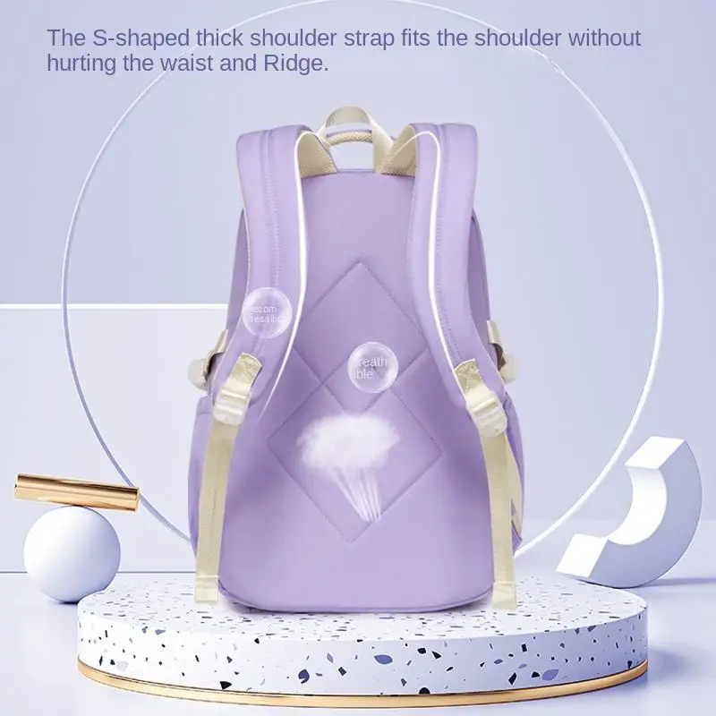 Besderwill Custom Student Backpack Waterproof School Bags Girls Lightweight Mochilas Escolares Oxford School Bags For Kids