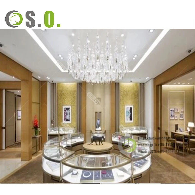 End Modern Watch Retail Store Glass Display Showcase Jewelry Counter Cabinets Watch Kiosk for Shopping Mall