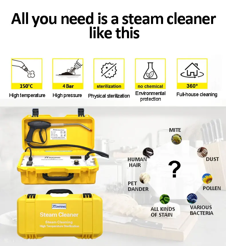 Home Use Mini Handheld 4 Bar Vapor washer Best Prices Steam Vacuum Cleaners