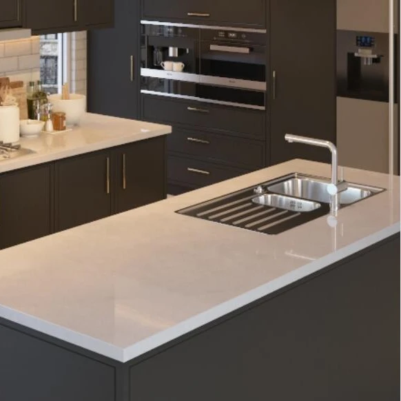 Artificial Quartz Stone For Kitchen Countertop Island Table Top With Customized Size