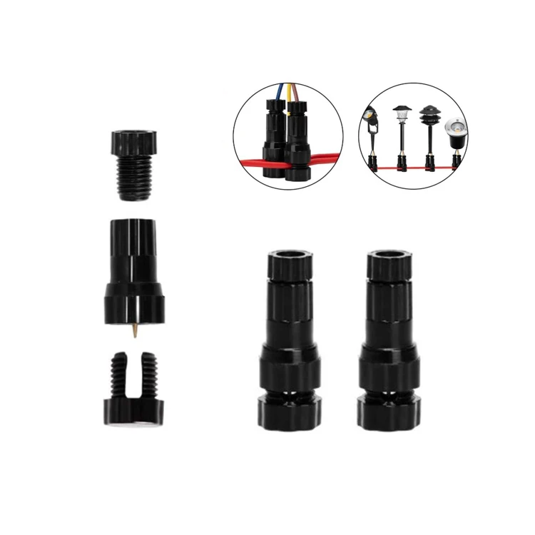 Hanstar пирсинг пейзаж низковольтный провод соединитель Быстрый Замок Пейзаж огни от 12 до 14 Калибр Кабельный соединитель