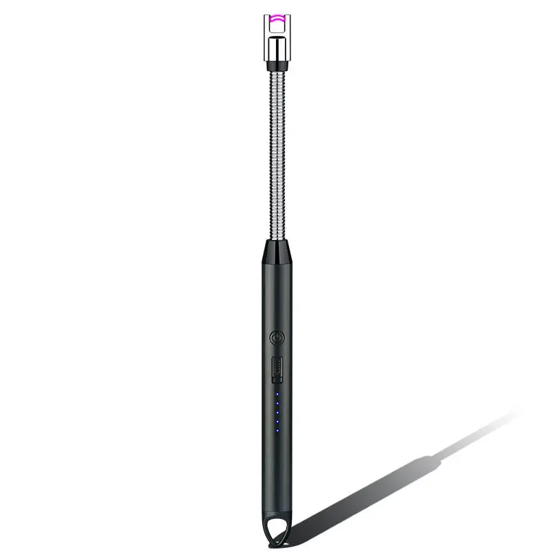 Windproof Rechargeable USB Electric smoking accessories  Lighter Single Plasma Lighters Kitchen CandleBBQ Lighters