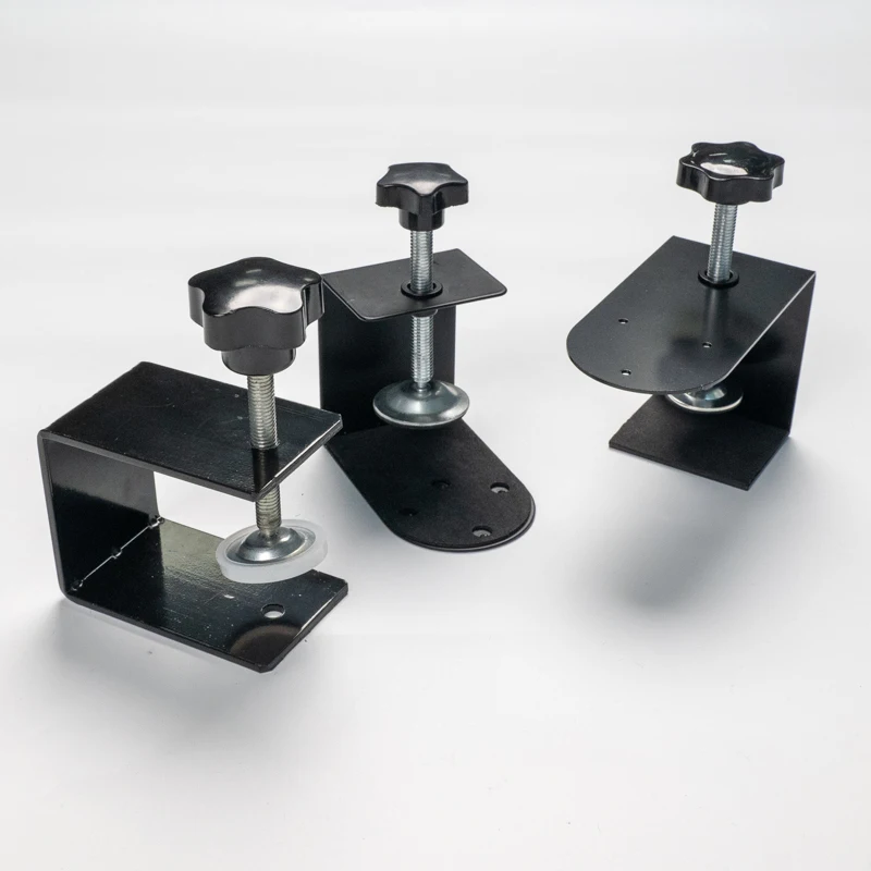 TIN KONG High Quality customized service cnc machining Stamping Black Powder Coating Metal Table Clamp C Clamp