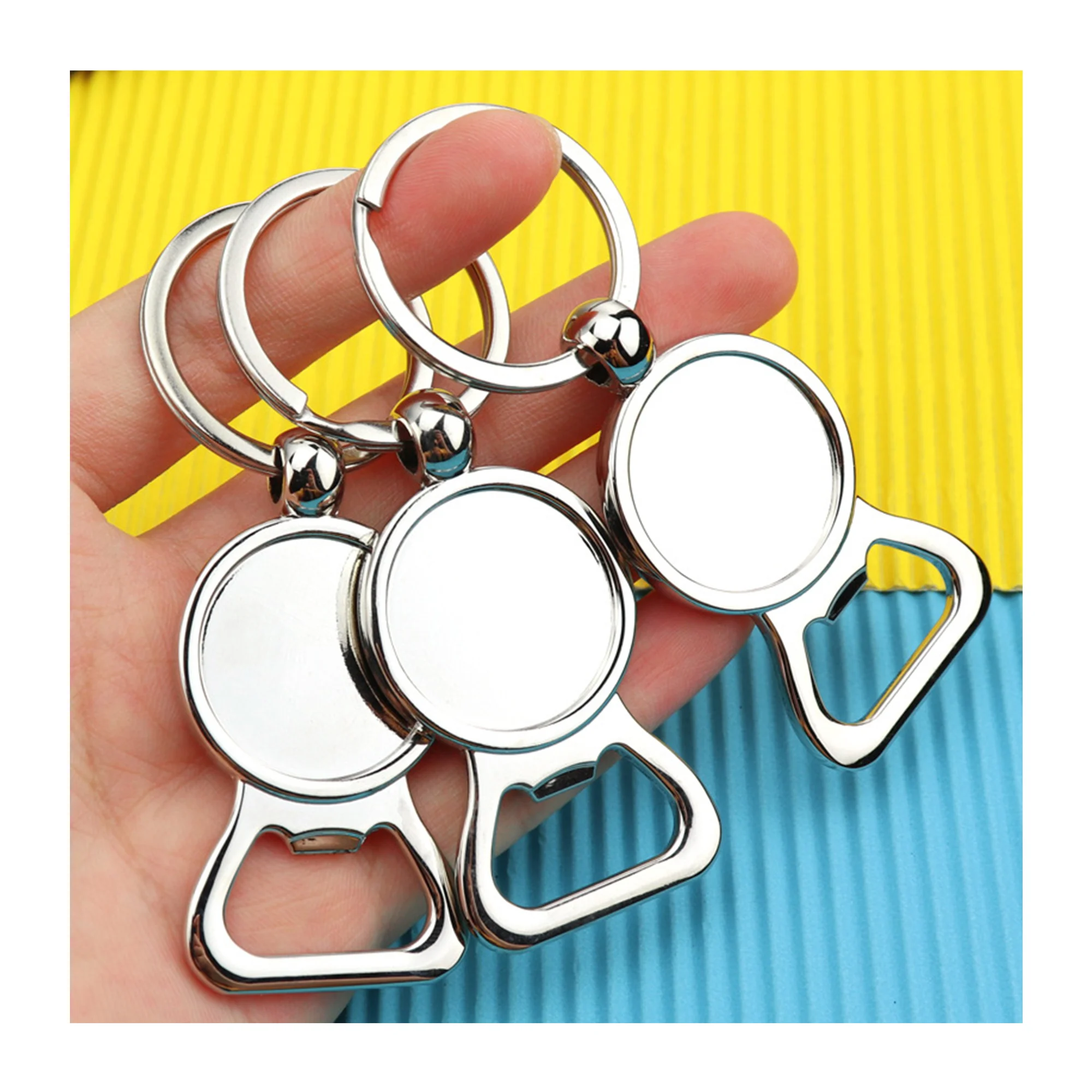 Personalized Custom Engraving Metal Keychain Beer Bottle Openers Aluminum Bar Beverage Opener Key Chain For Wedding Party Travel
