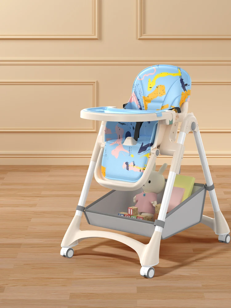Professional Manufacturer Adjustable Table Food Baby Chair with Tray Small Simple Kids Eating Dinner Seat High Baby Chair
