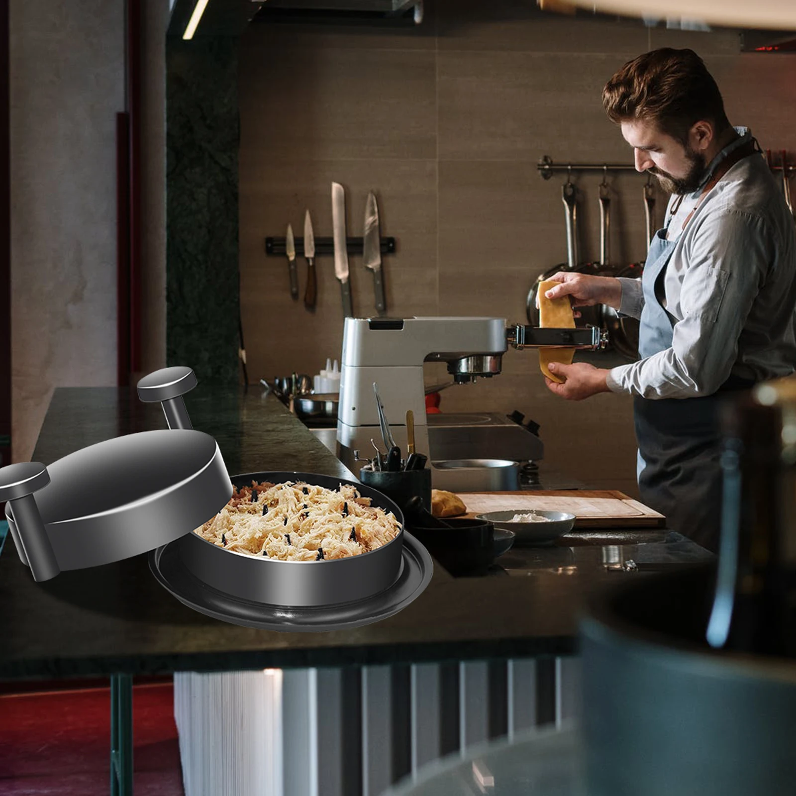 Meat Shredder Alternative to Bear Claws Meat Shredding Tool with Handles and Non Skid Base for Pulled Pork Chicken Beef Food