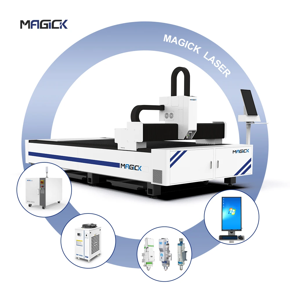 MKLASER 30 кВт 3000*1500 мм Металлическая стальная волоконная Лазерная резка с Raycus