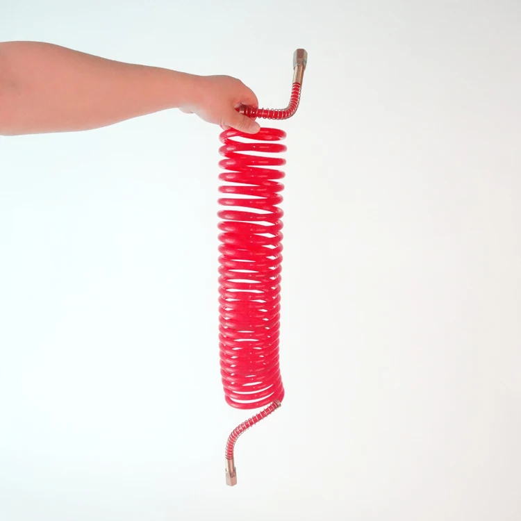 China Supplier Factory High Quality PA12 Nylon 30 Turns Coil Spring Air Pneumatic Brake Lines Hose For Truck