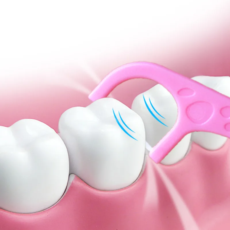 Private Label Bpa Free Colored Ultra Floss Kids Plastic Dental Flosser Pick Toothpick With Case For Children