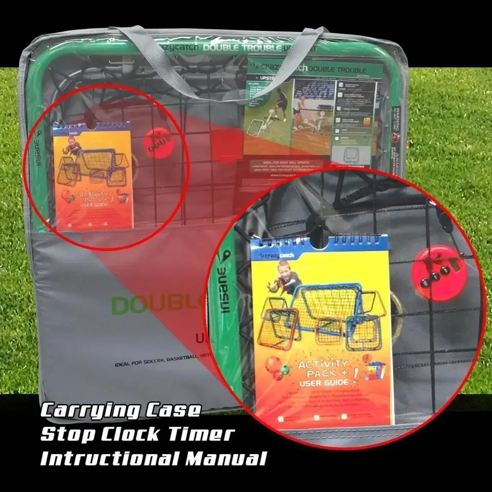 two sides soccer rebounder soccer goal for beginner and kids training indoor