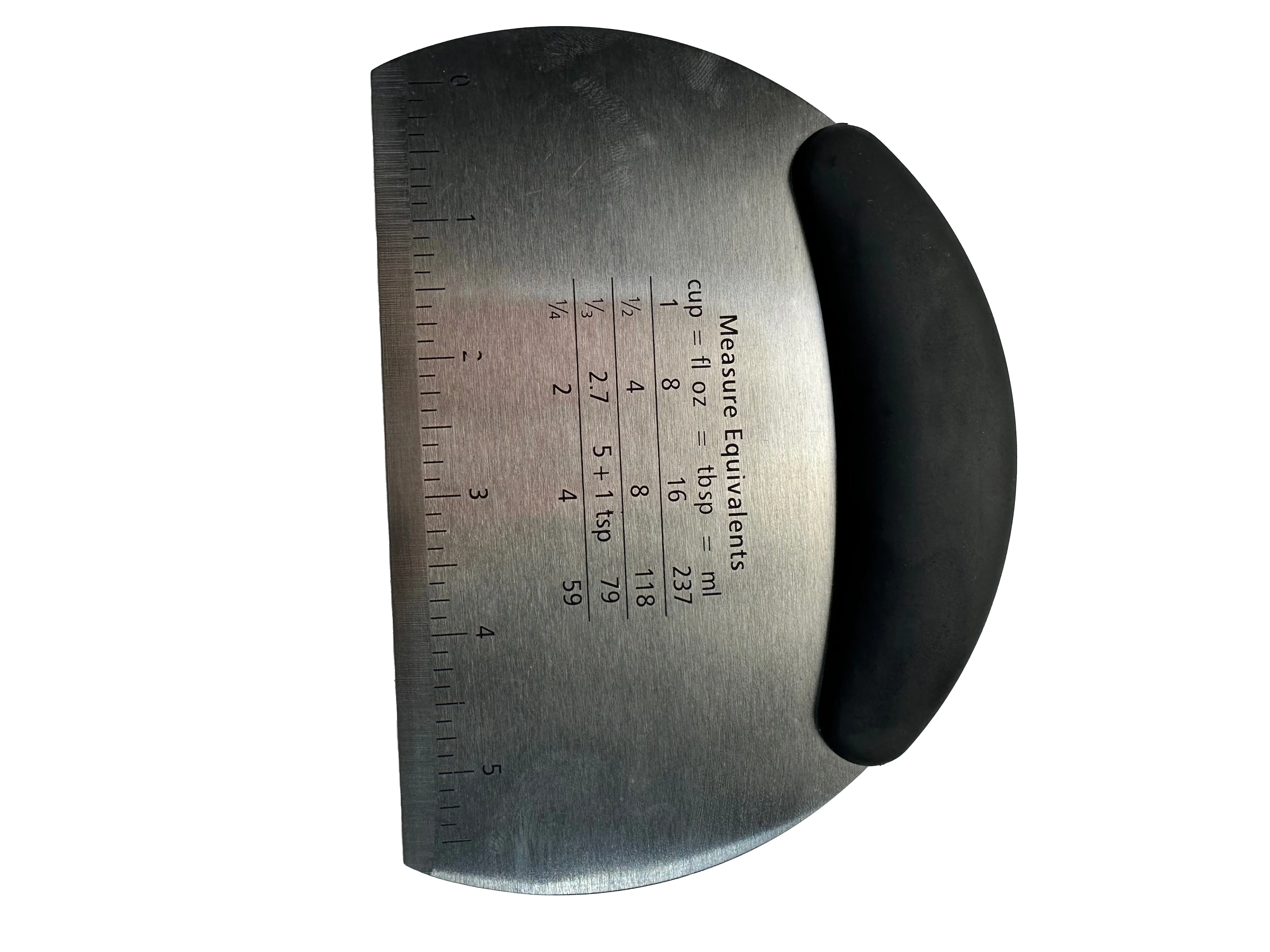 Double-Sided Stainless Steel Pizza Dough Scraper with Plastic Handle Kitchen Baking Accessories Pastry Tools Dough Knife