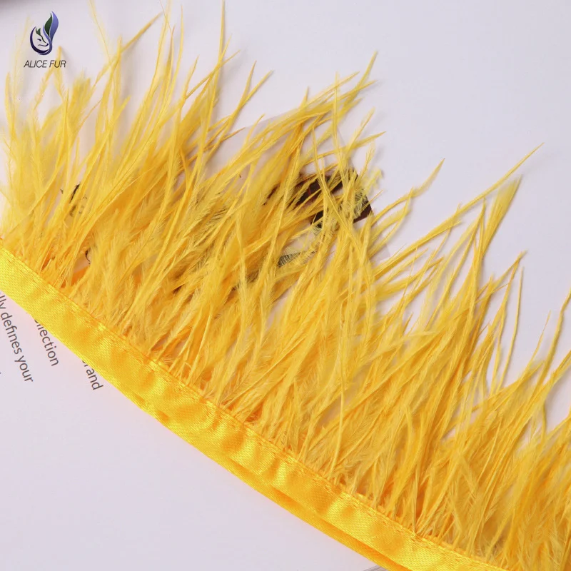 Wholesale Supply Decorative Feather Items Ostrich Feather Trim Colorful Ostrich Feather Trimming for Decorations