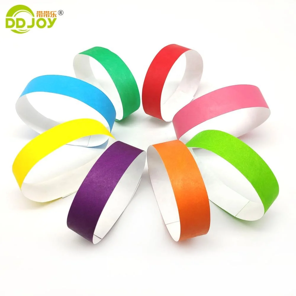 Новый дизайн, оптовая продажа, рекламные водонепроницаемые браслеты tyvek, праздничные браслеты