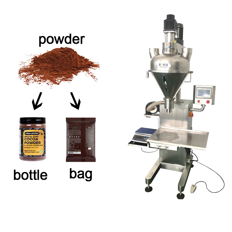 Spirulina Spice Coffee Automatic Powder Filling Machine Can Filling Line