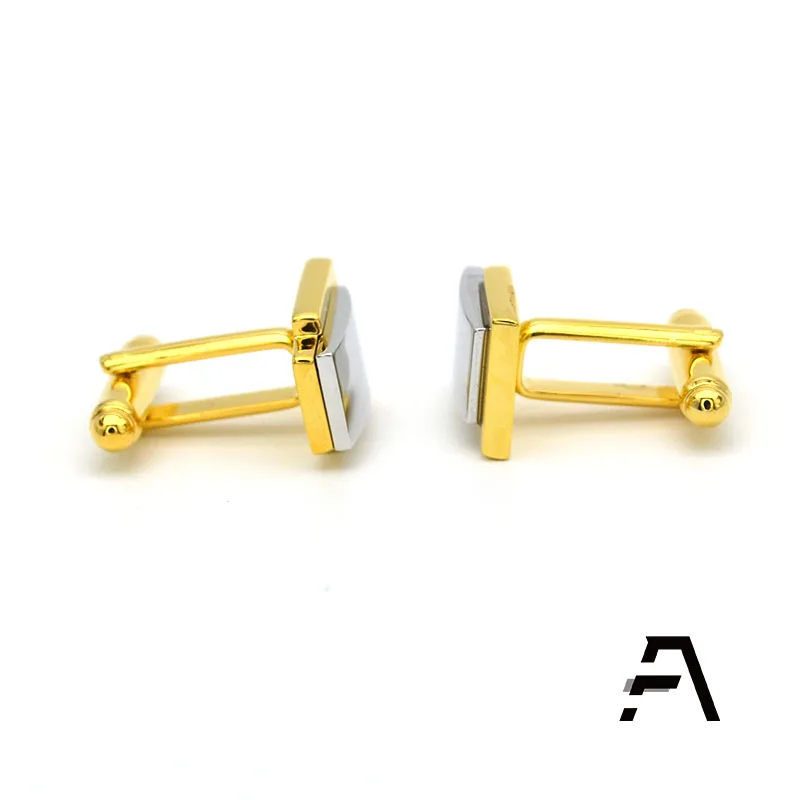 Metal silver gold men cufflinks wholesale price dongguan fancy