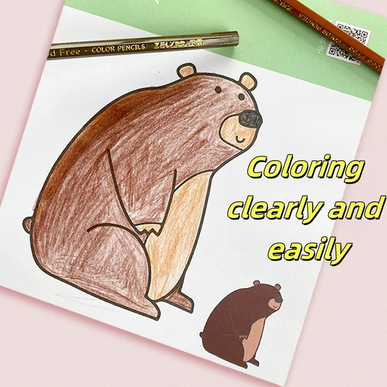 12 Color Pencil Paper Tube Color Pencils Recycled Black Material Hot Sale color pencil for drawing