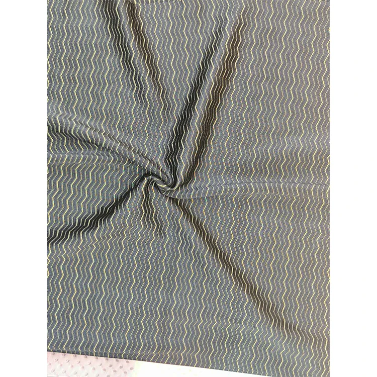 
Cheaper price nylon spandex yarn stretch custom plaid jacquard shirting fabric 