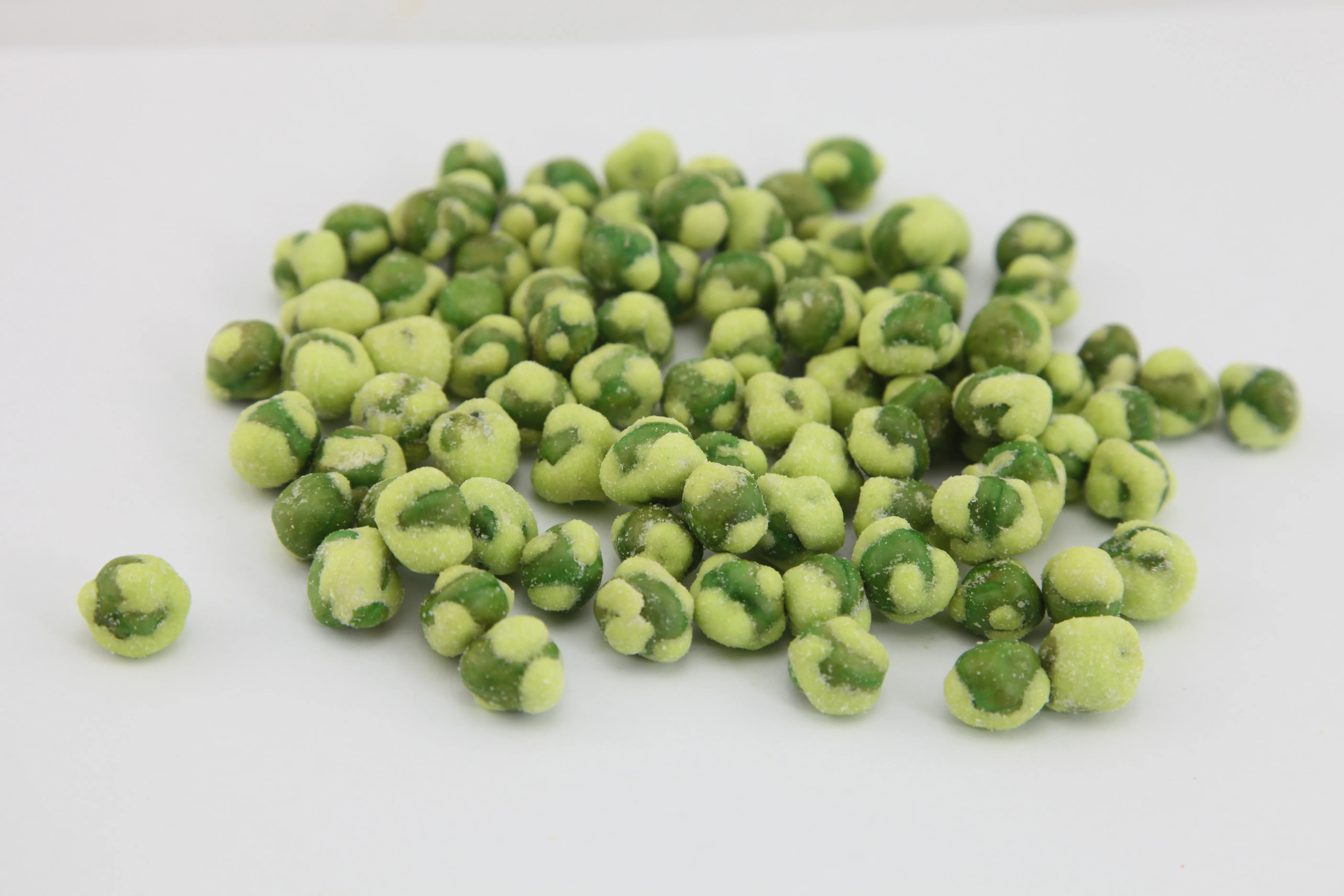 Crispy Crunchy Fried Green Peas Snack Garlic Flavor Coated