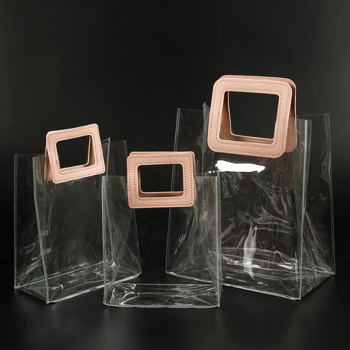 Eco-Friendly transparent garment bag with pocket PVC garment bag